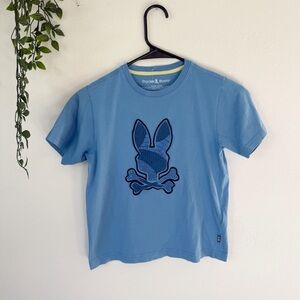 Boys Psycho Bunny Logo T-Shirt Sz M 10-12
